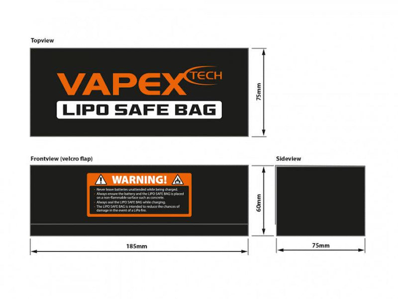 Vapex LiPo Safe C Batteri Taske - Speedhobby.dk Alt i Fjernstyrede Biler og Tilbehør